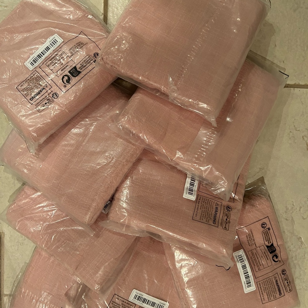 Dusty Pink Cheesecloth Napkins - NEW